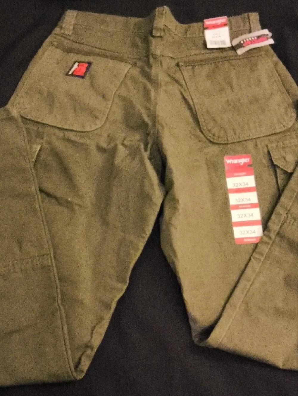 Wrangler Men's Olive Cargo Pants- Riggs Workwear
